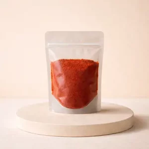 Bolsa llena de pimentón de la vera dulce