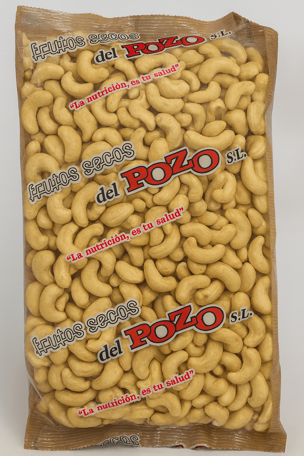 Ancardo tostado sin sal en bolsa envasado al vacio